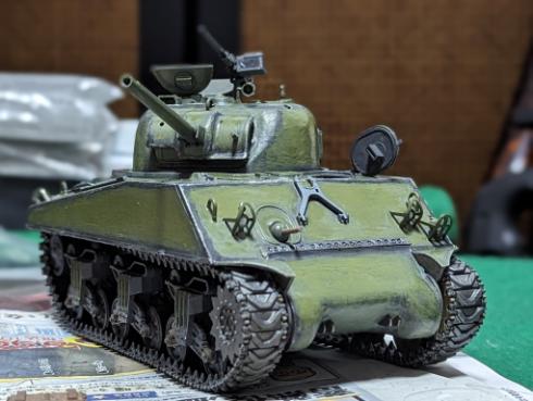 タミヤ1/35M4A3シャーマン シングルモーターライズ レビュー